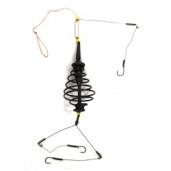 Кормушка для рыбалки, оснащеная, Carp Profi, Конус, крашеная, 3 крючка, вес 20г